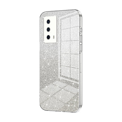 vivo iQOO Z5 Luxury Glitter Gradient Powder Electroplated Case with Advanced Protection and Style