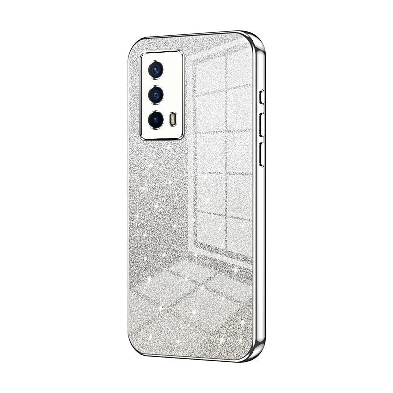 vivo iQOO Z5 Luxury Glitter Gradient Powder Electroplated Case with Advanced Protection and Style