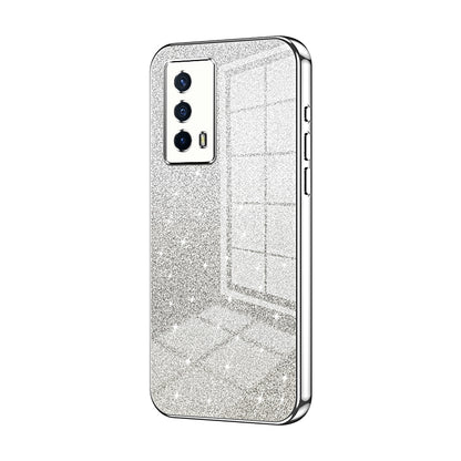 vivo iQOO Z5 Luxury Glitter Gradient Powder Electroplated Case with Advanced Protection and Style