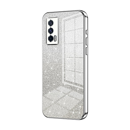 vivo iQOO Neo5 Luxury Glitter Gradient Powder Electroplated Case with Advanced Protection and Style