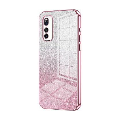 vivo iQOO Neo5 Lite Luxury Glitter Gradient Powder Electroplated Case with Advanced Protection and Style