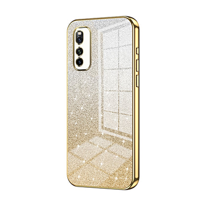 vivo Z1 Luxury Glitter Gradient Powder Electroplated Case with Advanced Protection and Style