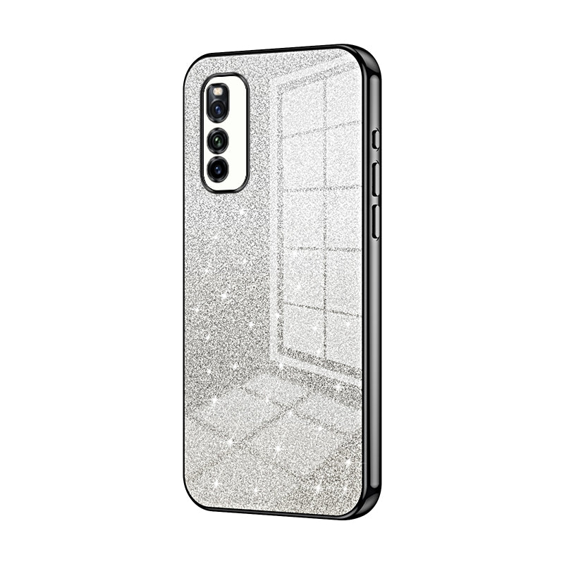 vivo Z1 Luxury Glitter Gradient Powder Electroplated Case with Advanced Protection and Style