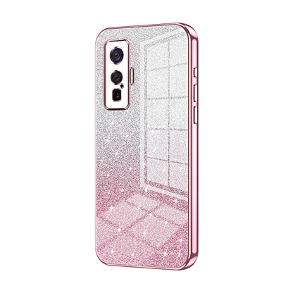 vivo iQOO 5 Pro Luxury Glitter Gradient Powder Electroplated Case with Advanced Protection and Style