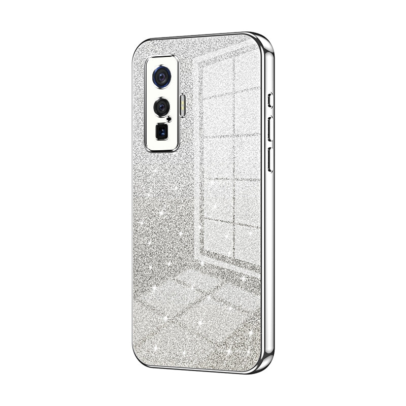 vivo iQOO 5 Pro Luxury Glitter Gradient Powder Electroplated Case with Advanced Protection and Style