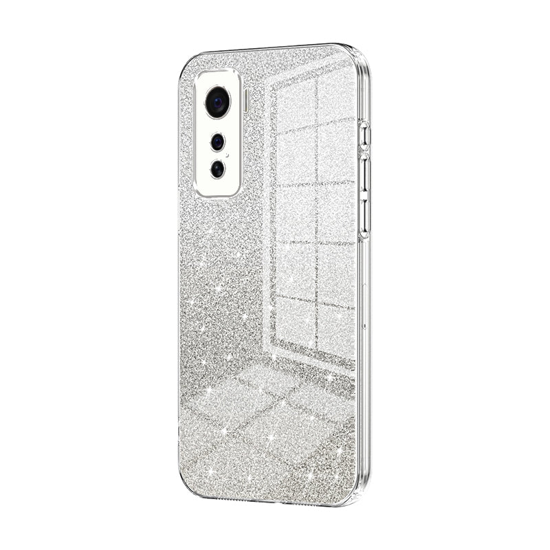 vivo iQOO 5 Luxury Glitter Gradient Powder Electroplated Case with Advanced Protection and Style