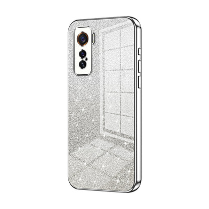 vivo iQOO 5 Luxury Glitter Gradient Powder Electroplated Case with Advanced Protection and Style