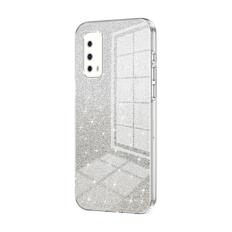 vivo iQOO Z1X Luxury Glitter Gradient Powder Electroplated Case with Advanced Protection and Style
