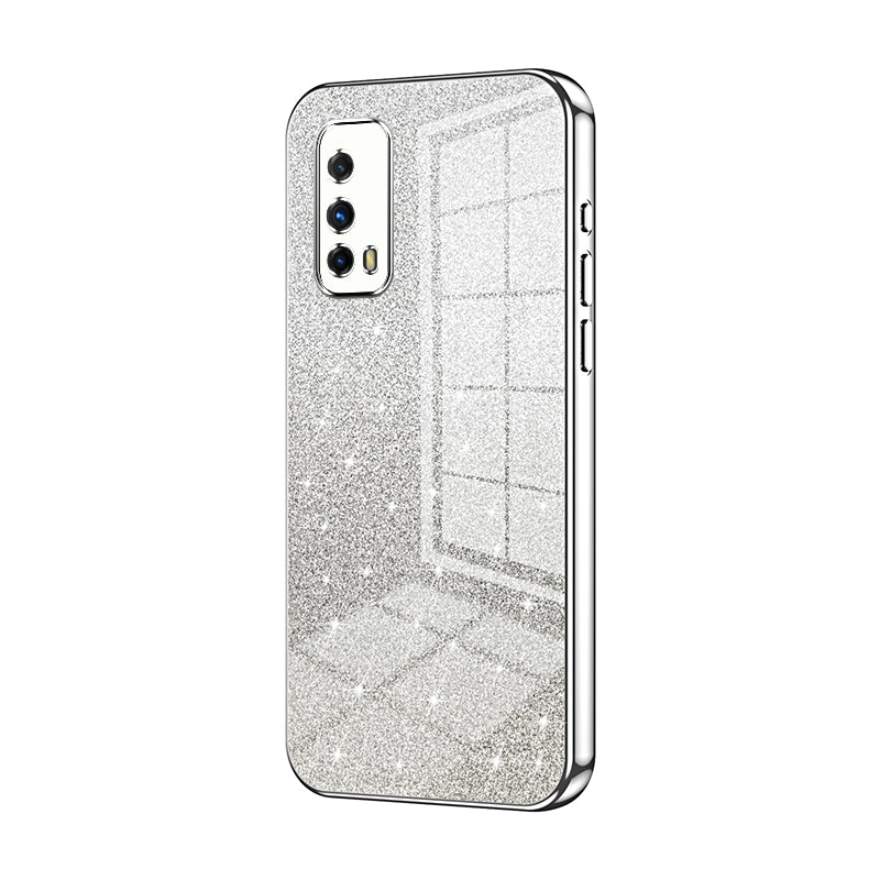 vivo iQOO Z1X Luxury Glitter Gradient Powder Electroplated Case with Advanced Protection and Style
