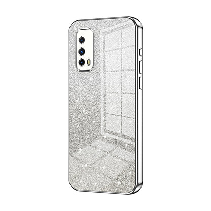 vivo iQOO Z1X Luxury Glitter Gradient Powder Electroplated Case with Advanced Protection and Style