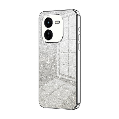 vivo iQOO Z9x Luxury Glitter Gradient Powder Electroplated Case with Advanced Protection and Style