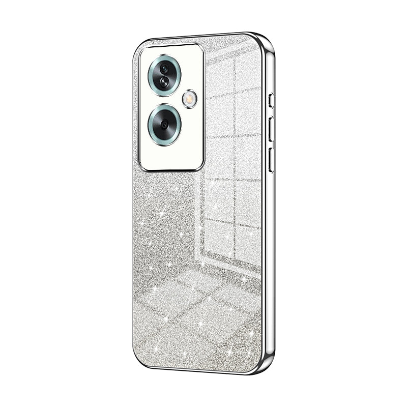 OPPO A2 Luxury Glitter Gradient Powder Electroplated Case with Advanced Protection and Style