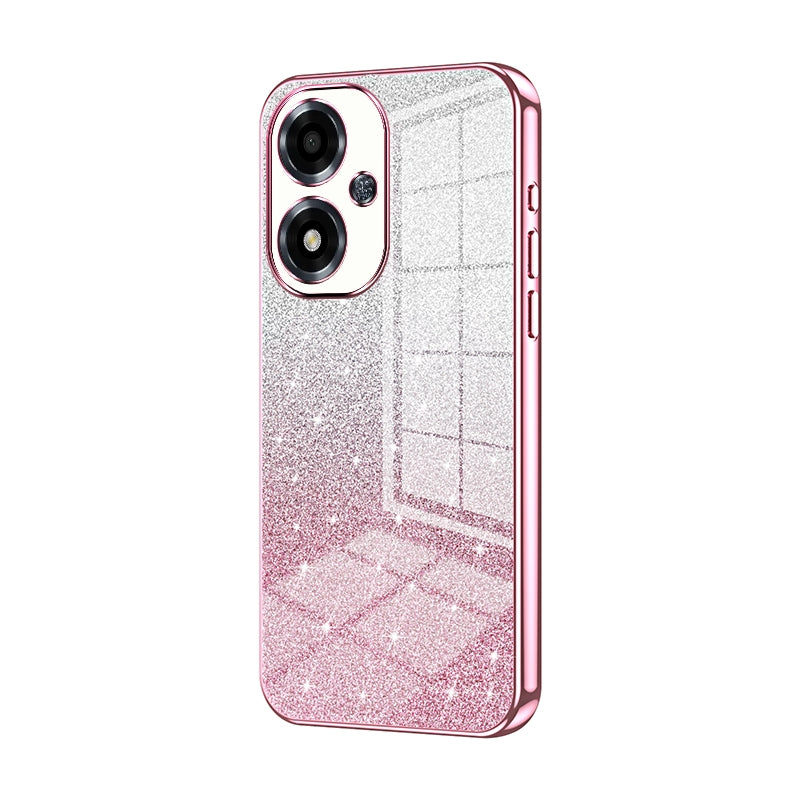 OPPO A2m Luxury Glitter Gradient Powder Electroplated Case with Advanced Protection and Style