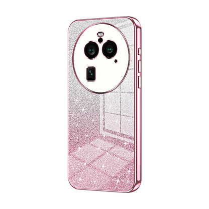 OPPO Find X6 Pro Luxury Glitter Gradient Powder Electroplated Case with Advanced Protection and Style