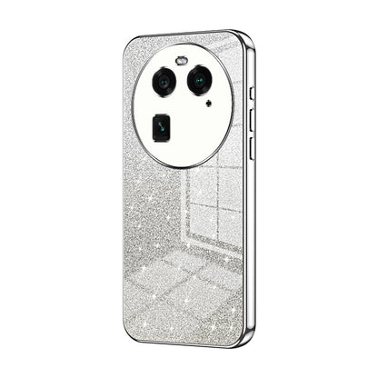 OPPO Find X6 Luxury Glitter Gradient Powder Electroplated Case with Advanced Protection and Style