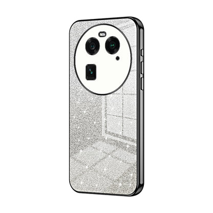 OPPO Find X6 Luxury Glitter Gradient Powder Electroplated Case with Advanced Protection and Style