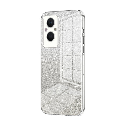 OPPO F21 Pro 5G Luxury Glitter Gradient Powder Electroplated Case with Advanced Protection and Style