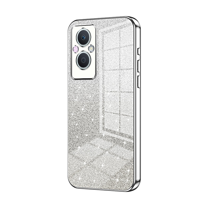 OPPO F21 Pro 5G Luxury Glitter Gradient Powder Electroplated Case with Advanced Protection and Style