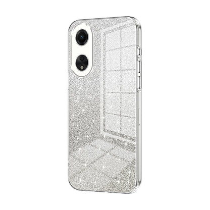 OPPO A58 5G Luxury Glitter Gradient Powder Electroplated Case with Advanced Protection and Style