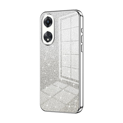 OPPO A58x 5G Luxury Glitter Gradient Powder Electroplated Case with Advanced Protection and Style