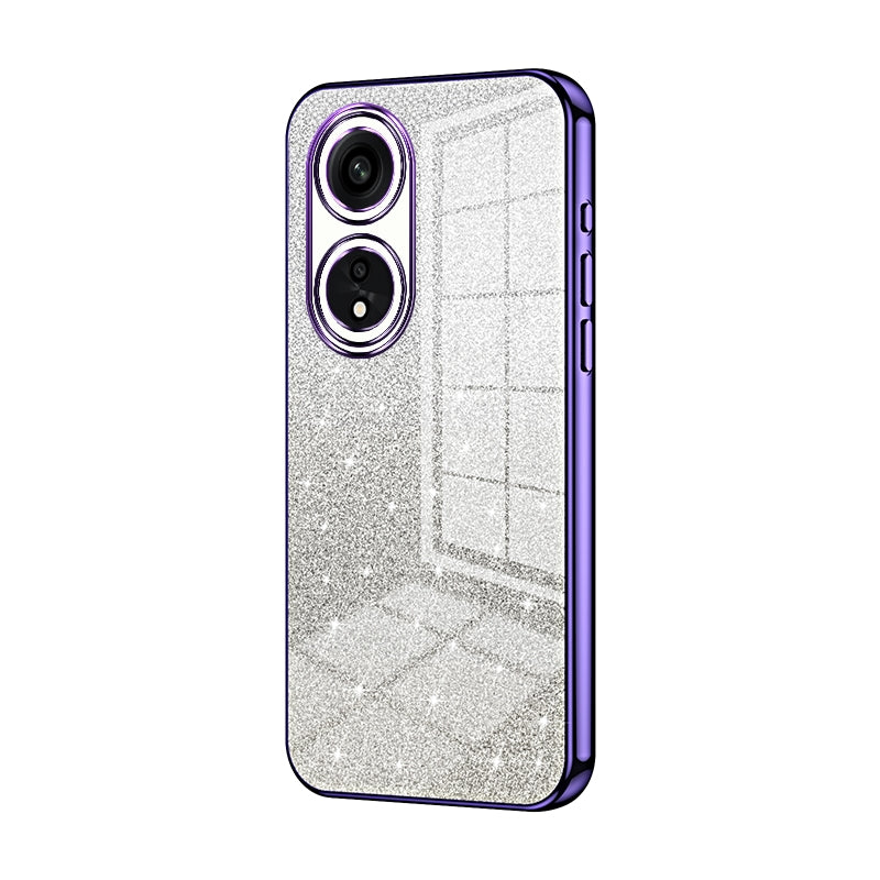 OPPO A1 Pro Luxury Glitter Gradient Powder Electroplated Case with Advanced Protection and Style