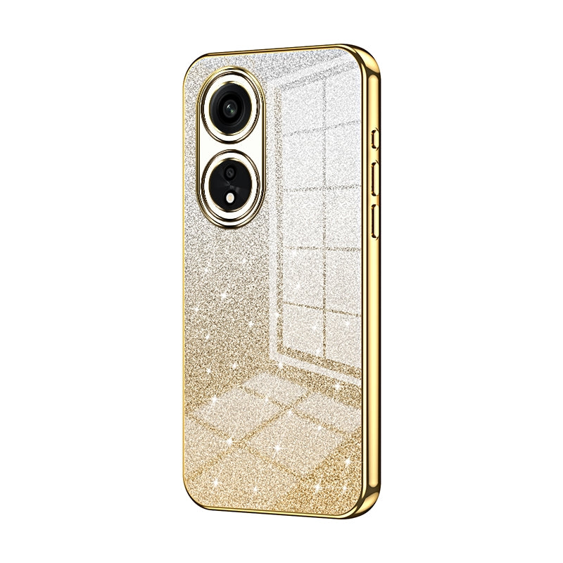 OPPO A1 Pro Luxury Glitter Gradient Powder Electroplated Case with Advanced Protection and Style