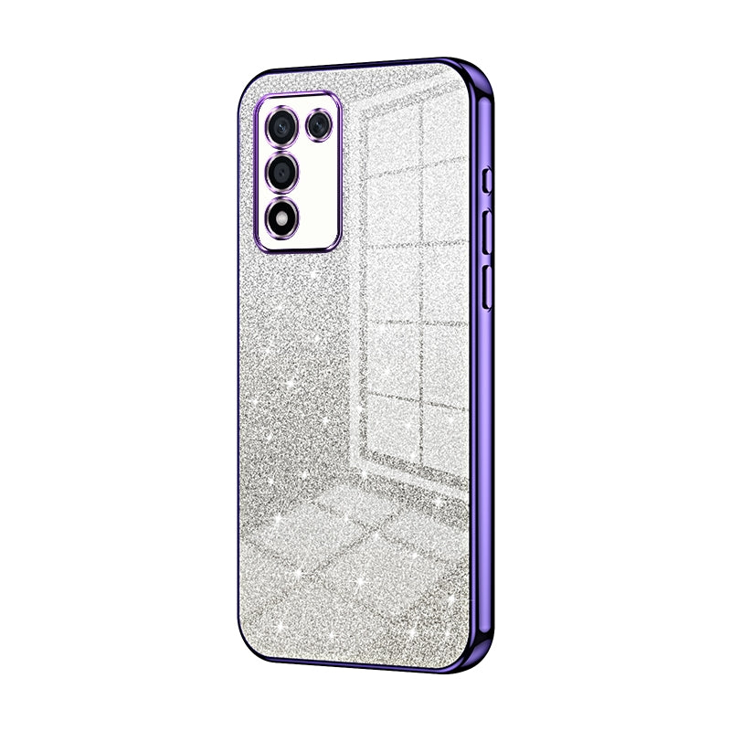 OPPO K9s Luxury Glitter Gradient Powder Electroplated Case with Advanced Protection and Style