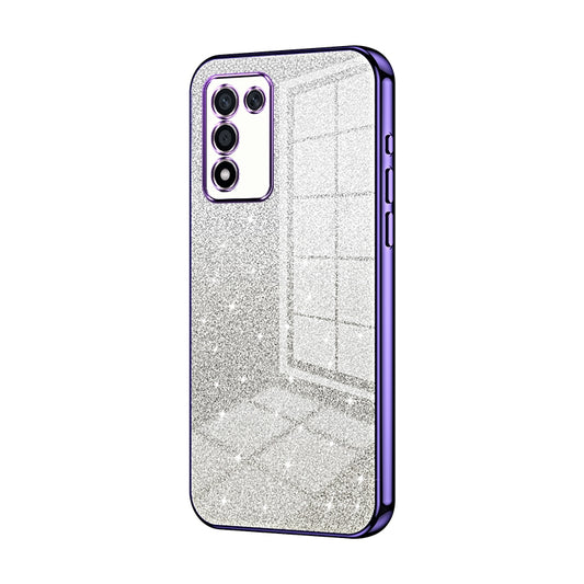 OPPO K10 Energy Luxury Glitter Gradient Powder Electroplated Case with Advanced Protection and Style