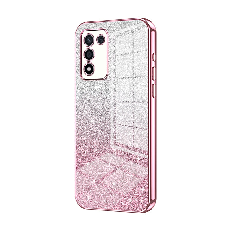 OPPO K10 Energy Luxury Glitter Gradient Powder Electroplated Case with Advanced Protection and Style
