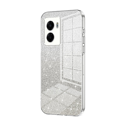OPPO A57 5G Luxury Glitter Gradient Powder Electroplated Case with Advanced Protection and Style