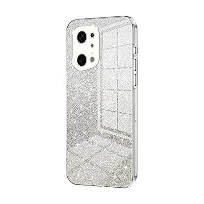 OPPO Find X5 Pro Luxury Glitter Gradient Powder Electroplated Case with Advanced Protection and Style