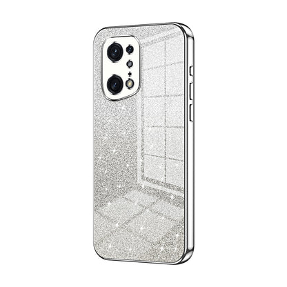 OPPO Find X5 Pro Luxury Glitter Gradient Powder Electroplated Case with Advanced Protection and Style