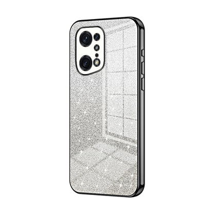 OPPO Find X5 Pro Luxury Glitter Gradient Powder Electroplated Case with Advanced Protection and Style