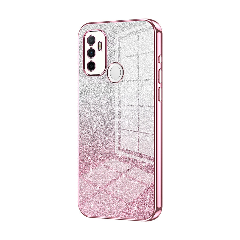 OPPO A11s Luxury Glitter Gradient Powder Electroplated Case with Advanced Protection and Style