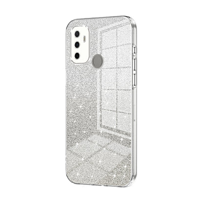 OPPO A32 Luxury Glitter Gradient Powder Electroplated Case with Advanced Protection and Style