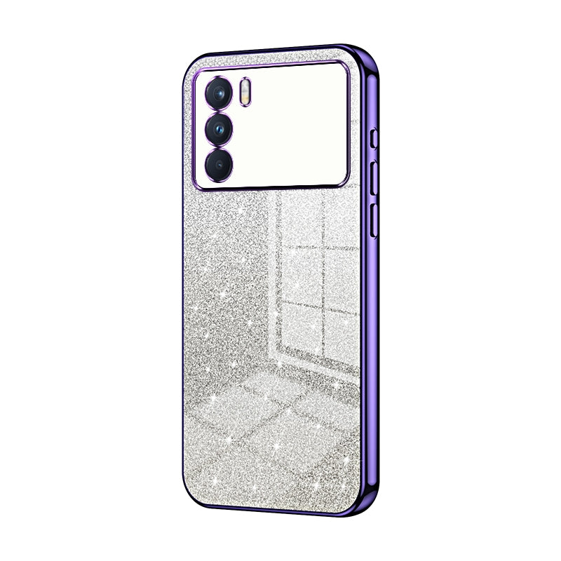 OPPO K9 Pro Luxury Glitter Gradient Powder Electroplated Case with Advanced Protection and Style