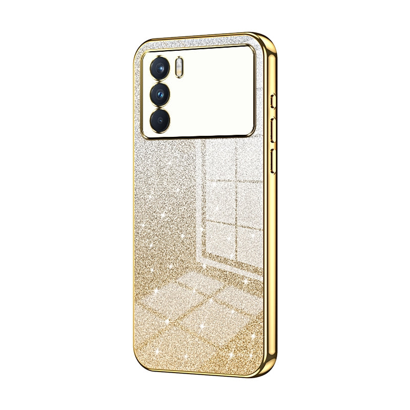OPPO K9 Pro Luxury Glitter Gradient Powder Electroplated Case with Advanced Protection and Style