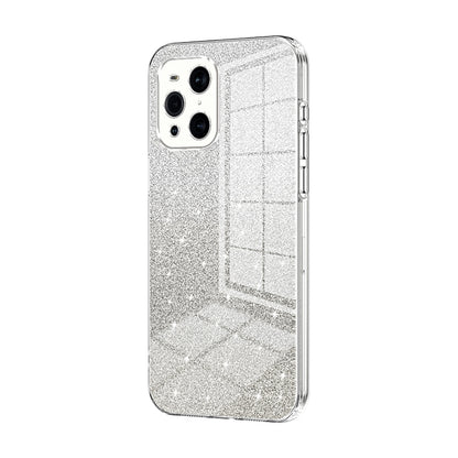 OPPO Find X3 Pro Luxury Glitter Gradient Powder Electroplated Case with Advanced Protection and Style