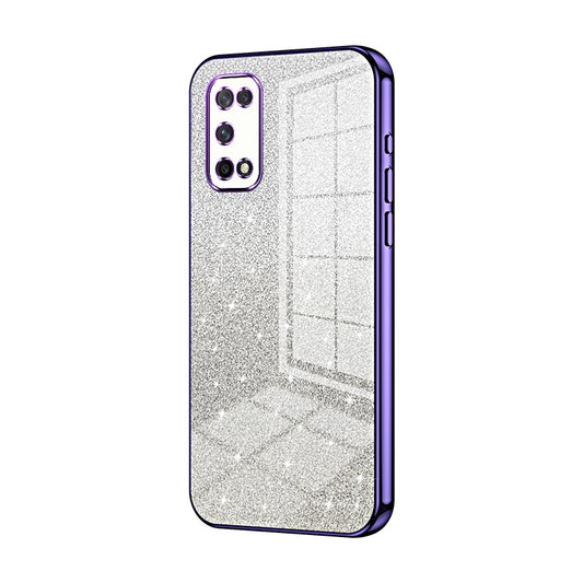 OPPO K7x Luxury Glitter Gradient Powder Electroplated Case with Advanced Protection and Style