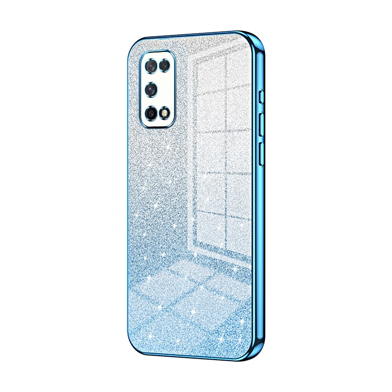 OPPO K7x Luxury Glitter Gradient Powder Electroplated Case with Advanced Protection and Style
