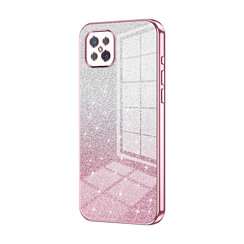 OPPO Reno4 Z 5G Luxury Glitter Gradient Powder Electroplated Case with Advanced Protection and Style