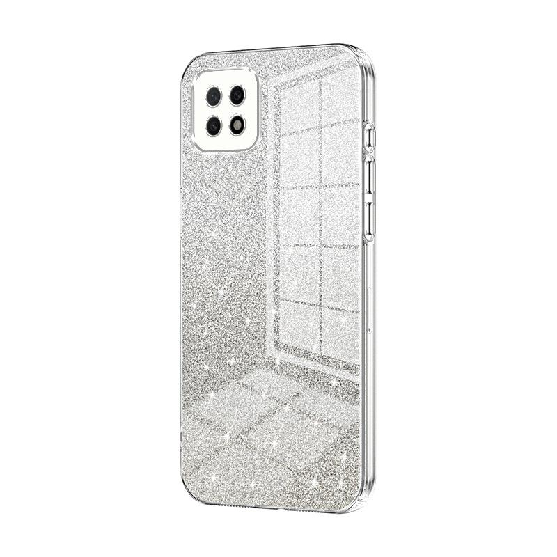 OPPO A73 5G Luxury Glitter Gradient Powder Electroplated Case with Advanced Protection and Style