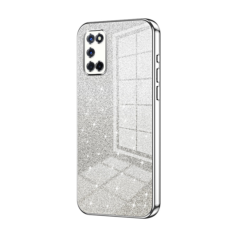 OPPO A72 Luxury Glitter Gradient Powder Electroplated Case with Advanced Protection and Style