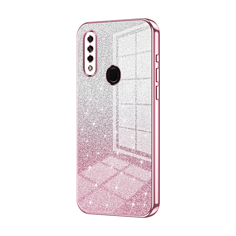 OPPO A8 Luxury Glitter Gradient Powder Electroplated Case with Advanced Protection and Style