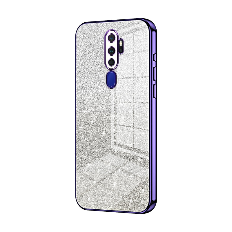 OPPO A9 2020 Luxury Glitter Gradient Powder Electroplated Case with Advanced Protection and Style