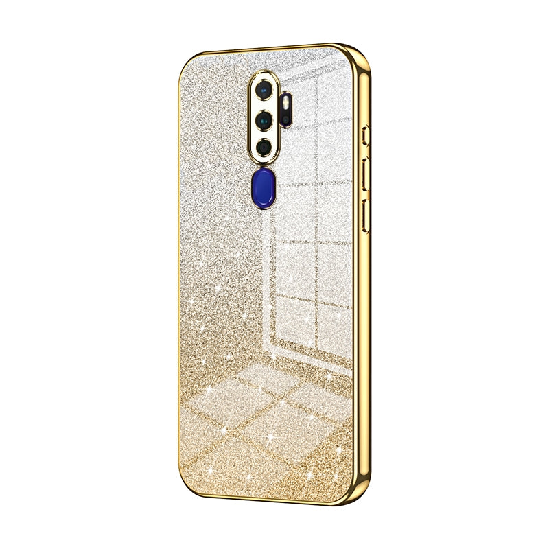 OPPO A11x Luxury Glitter Gradient Powder Electroplated Case with Advanced Protection and Style