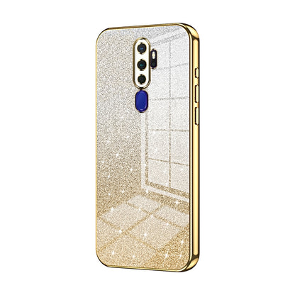 OPPO A11x Luxury Glitter Gradient Powder Electroplated Case with Advanced Protection and Style