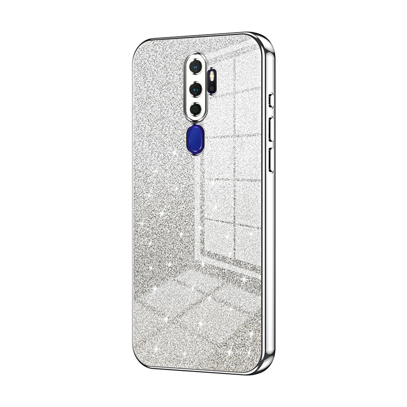 OPPO A9 2020 Luxury Glitter Gradient Powder Electroplated Case with Advanced Protection and Style