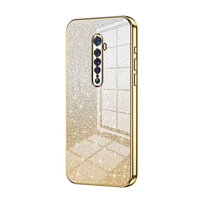 OPPO Reno2 Luxury Glitter Gradient Powder Electroplated Case with Advanced Protection and Style