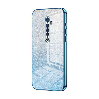 OPPO Reno2 Luxury Glitter Gradient Powder Electroplated Case with Advanced Protection and Style